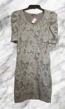 Women's Small Grey Lace Dress