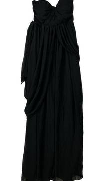 Grace Convertible Gown Sz S Black No Slit Pockets Prom Bridesmaid NEW