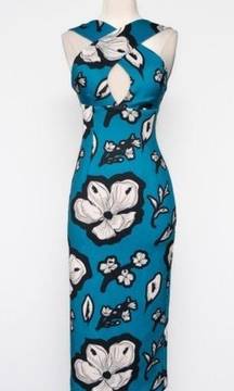 Kimberly Goldson. Chrissi peppermint floral sheath dress.