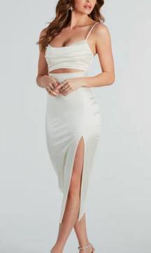  Formal Satin Midi Dress