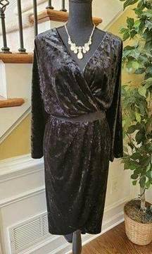 Eva Mendes NY&Co Black Satin Dress Plus Size 3X