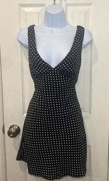 Black Polka Dot Nellie Mini Dress