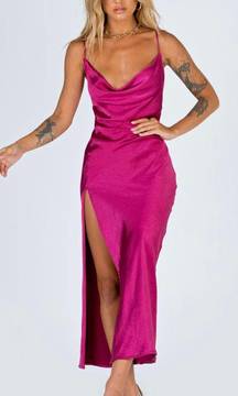 Walk The Line Maxi Dress Magenta