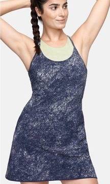 Outdoor Voices Blue Exercise Dress Ink Scrawl Tennis Skort Pockets Womens XS