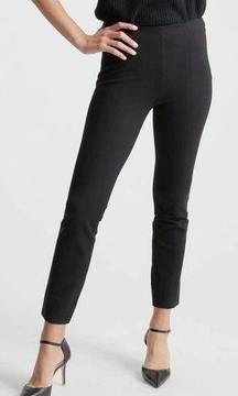 Ultra-Stretch Ponte Pintuck Ankle Pant Black Size XS NEW