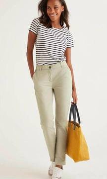 Boden Beige Slim Fit Soft Stone Daisy Chino Trouser Pants Women's Size US 6