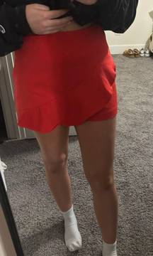 Red Skort