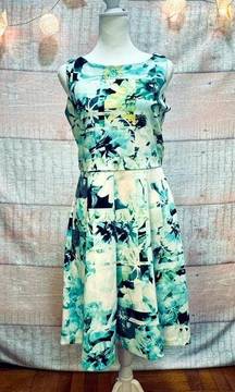 ALFANI NWOT Floral Fit Flare Midi Dress Size S