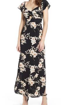 Row A Twist Front Maxi Dress