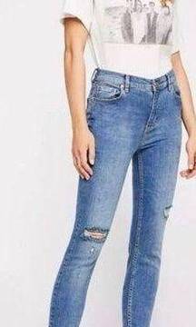 Free people we the free Great Heights raw hem jean 30