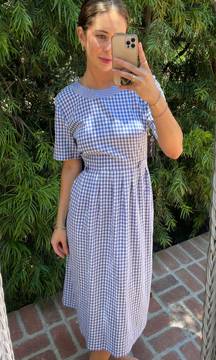 Vintage  plaid midi dress