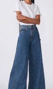 💕SLVRLAKE X ELLERY Twin Range Wide-Leg Jeans High Rise Blue Stone River 26 NWT