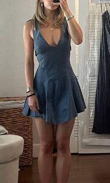 Blue Mini Dress