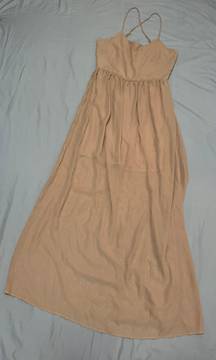 Tan maxi dress 