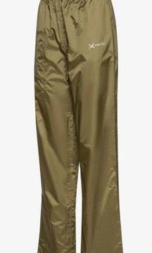 Packable Storm Rain Pants Size XL Olive Green Color 34” Inseam