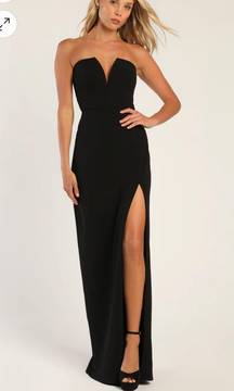 Dedicated To Glamour Strapless Maxi Dress Lulu’s