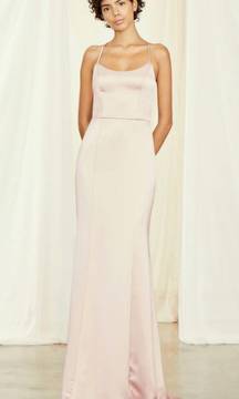 Amsale  Rose Quartz bridesmaid dress