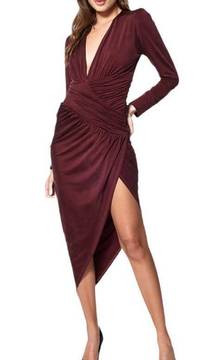 YFB Genesis Ruched Asymmetrical Dress