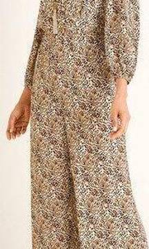 Chico's Animal Print Crepe Jumpsuit Size 1.5/M NWOT