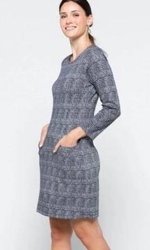 41 Hawthorn Aniya Navy Jacquard Knit Dress Size XXL