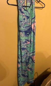 Tori Richard Honolulu colorful midi dress small