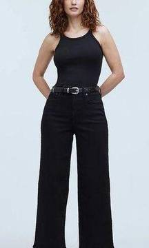 The Curvy Perfect Vintage Wide Leg Jean In Black Size 30 Tall