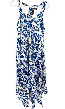 Alexis For Target Womens Botanical Tie Strap Asymmetrical Hem Midi Dress Size L