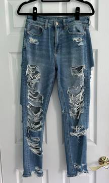 American Eagle Ripped Mom Jeans