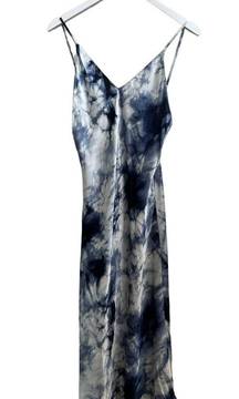 NEW $130 Natori Blue Tie Dye Sora Midi Slip Dress