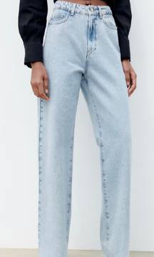 Wide Leg High Rise Jeans