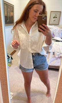 Oversized White Button Down 