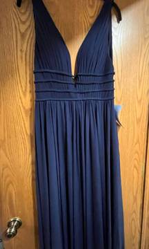 Long Navy Blue Dress