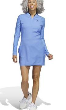 NWT Adidas Women’s Long Sleeve Golf Dress with shorts Blue Small