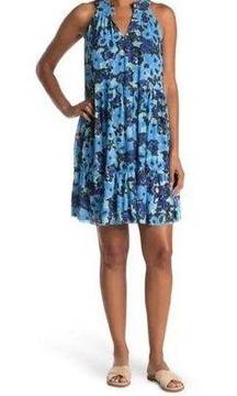 DONNA MORGAN Floral Sleeveless Shift Dress Size 6, SOFT WHITE/ FRENCH BLUE NWT