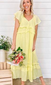 Yellow Midi Dress