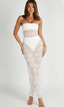 3-piece Maxi Dress - White