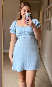 Francesca’s light blue sundress