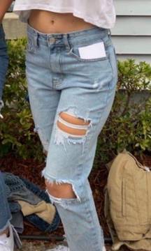 PLT Ripped Boyfriend Jeans