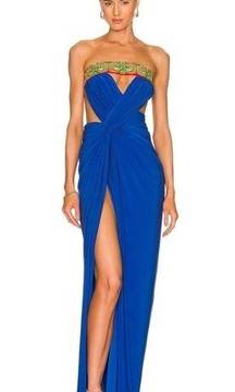 J.Angelique Roma Gown in Royal Blue Size XS NWT Strapless Maxi