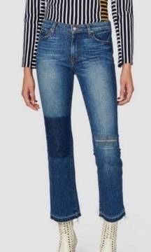 Derek Lam 10 Crosby Gia Mid Rise Cropped Flare Jeans