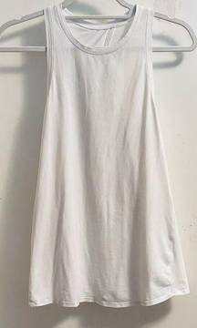 Lululemon Optic White Tie back Tank Size 6