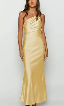 Tina Yellow Formal Maxi Dress