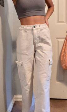 White  Cargo Pants