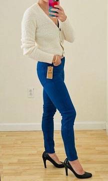 NWT Polo Ralph Lauren Tompkins Skinny High Rise Ankle Blue Jeans Size 25