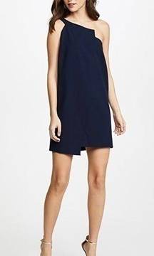 Michelle Mason One Shoulder Shift Dress