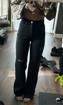 High Waist Straight Jeans