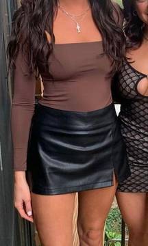 Leather Skirt