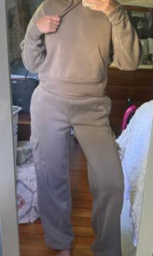 Taupe Sweat Matching Set