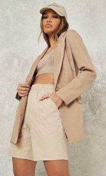 Stone Oversized Longline Blazer