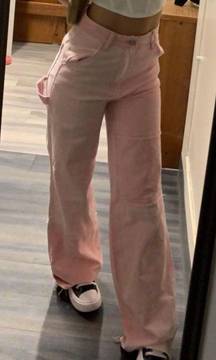 Pink Cargo Pants